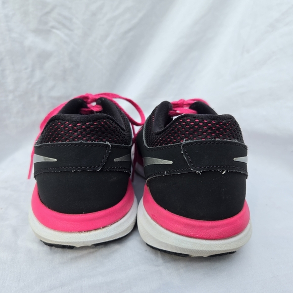 Nike Flex 2014 Run Women's Athletics Trainer Shoes Size 7 Black with Pink Lacees - Picture 9 of 11